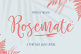 Last preview image of Rosemate Font Duo