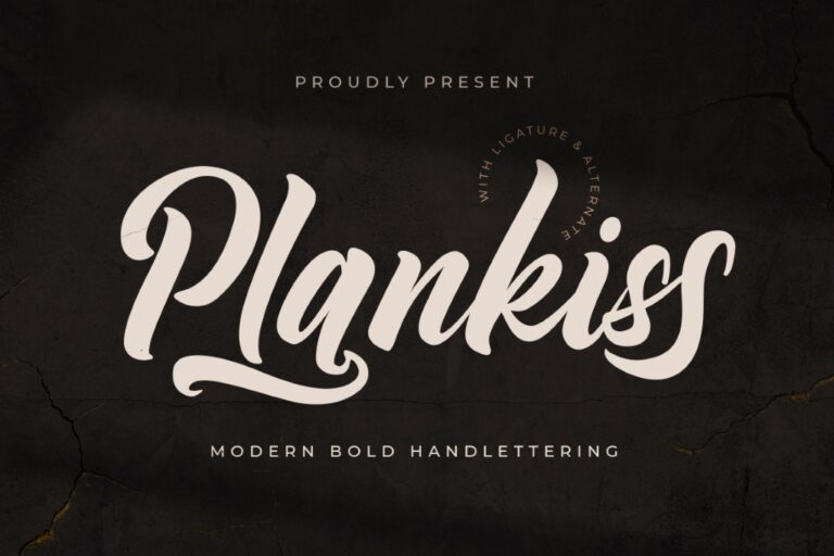 Preview image of Plankiss Logotype Font